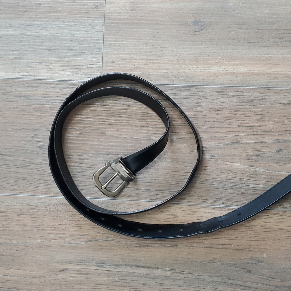 Salvatore Ferragamo Black Gancini Belt 50"